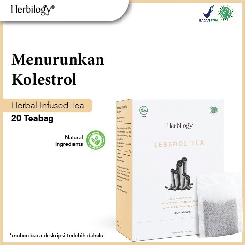 Herbilogy Lessrol Tea - Kolesterol 20 Kantong Teh