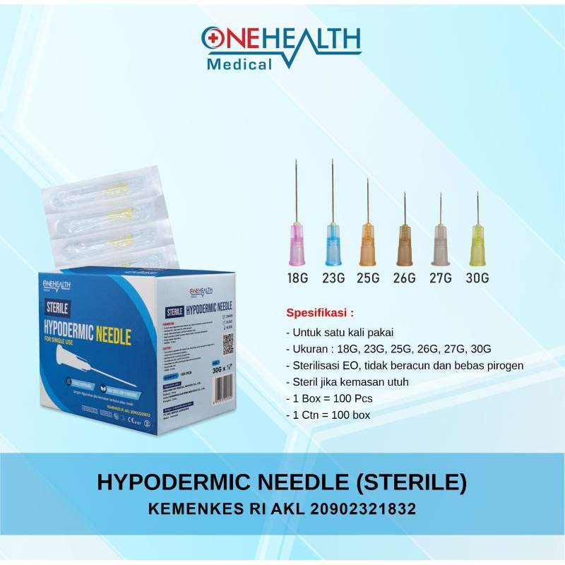 Disposable Needle Onehealth 23G 25G 26G 27G