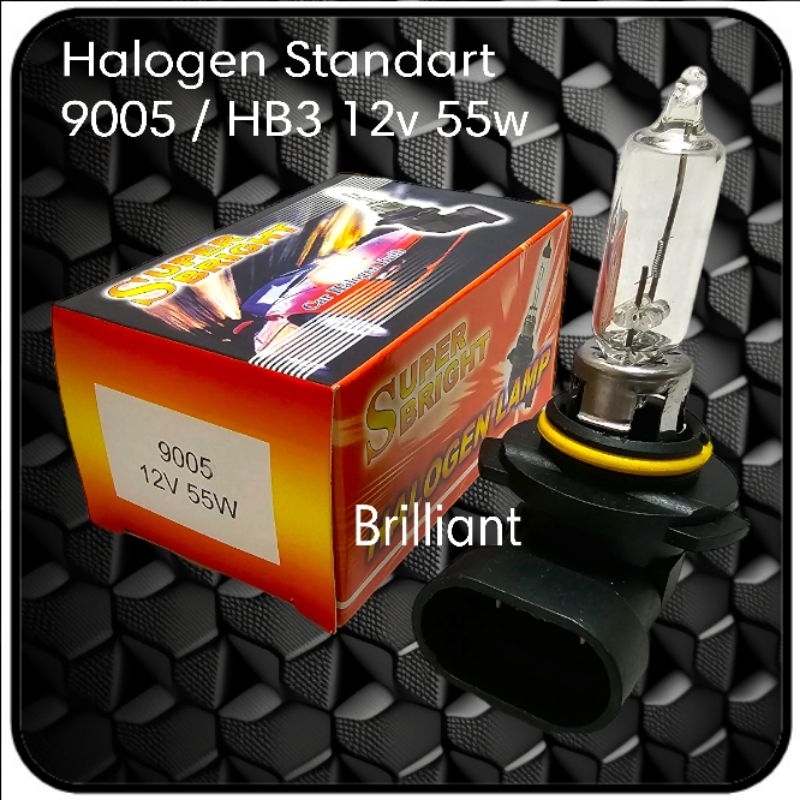 Bohlam Lampu Halogen - H3 H4 H7 H11 H16 HB3 HB4 - Nyala Standart - Satuan