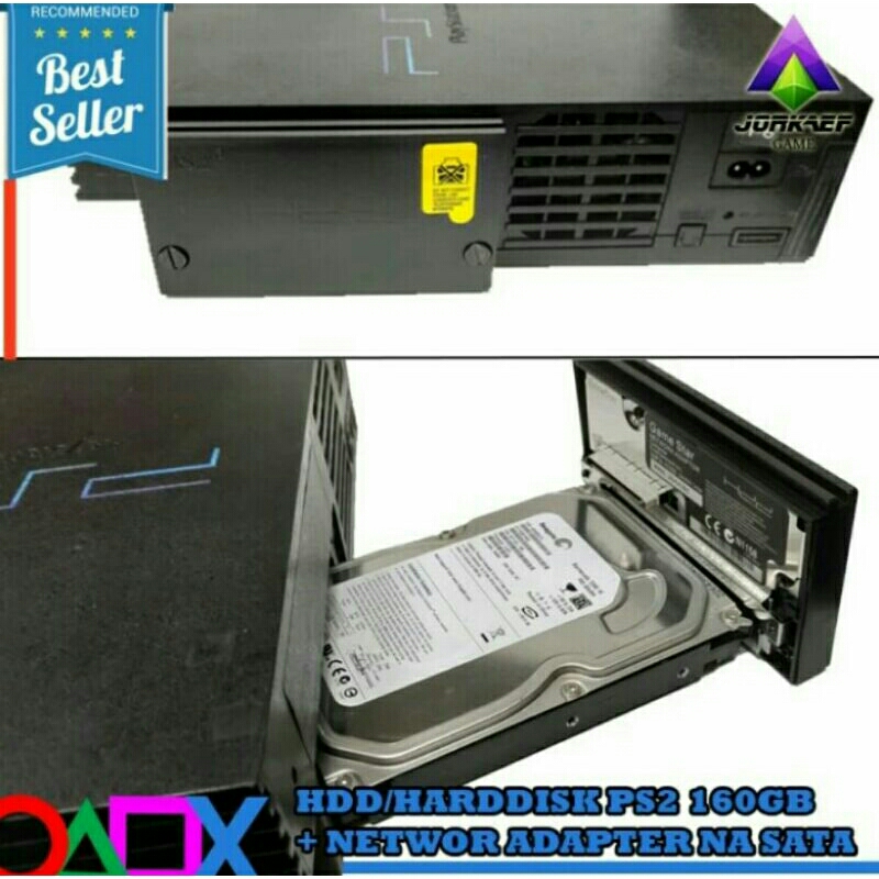 PAKET HDD NA SATA PS2 FULL GAMES 160GB 250GB 500GB