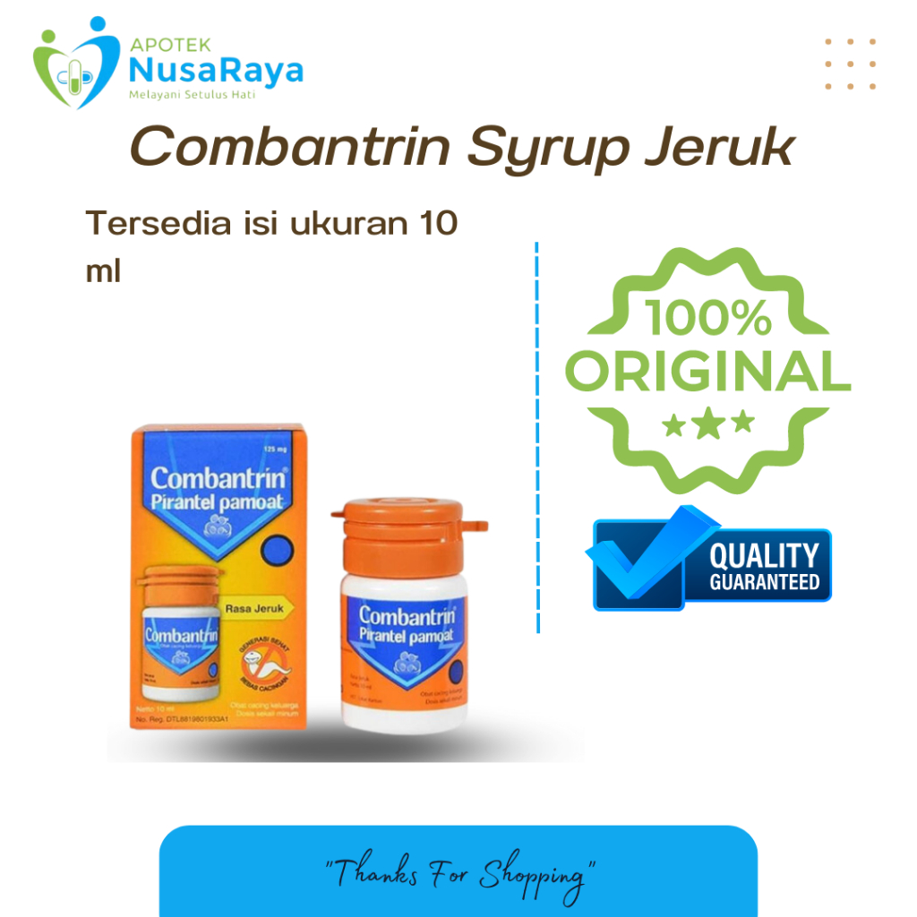 

Combantrin Jeruk Sirup 10 ml