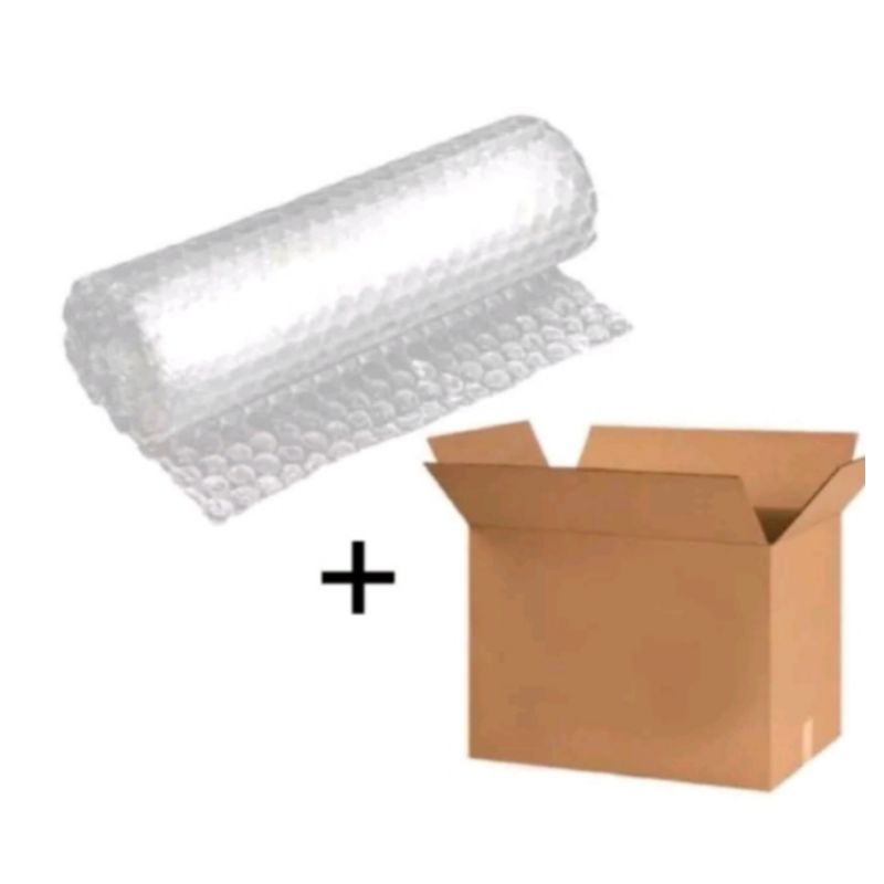 

Karton box and Bubble wrap untuk packing kacamata