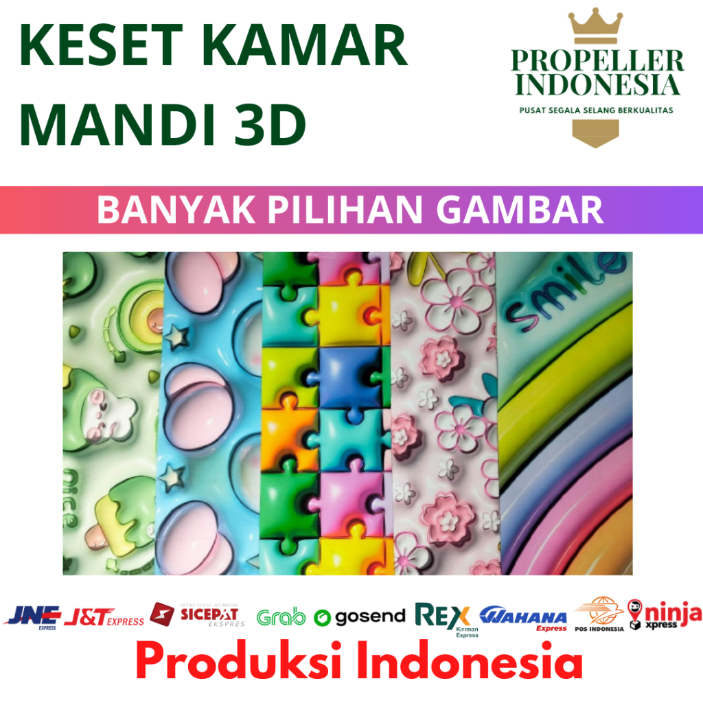 Keset Kamar Mandi Keset Kaki Karpet Kamar Mandi 3D Anti Slip Karet