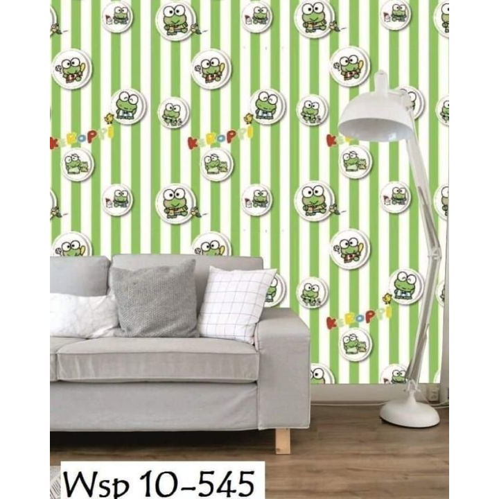 WALLPAPER DINDING MOTIF KEROPI SALUR LOVE