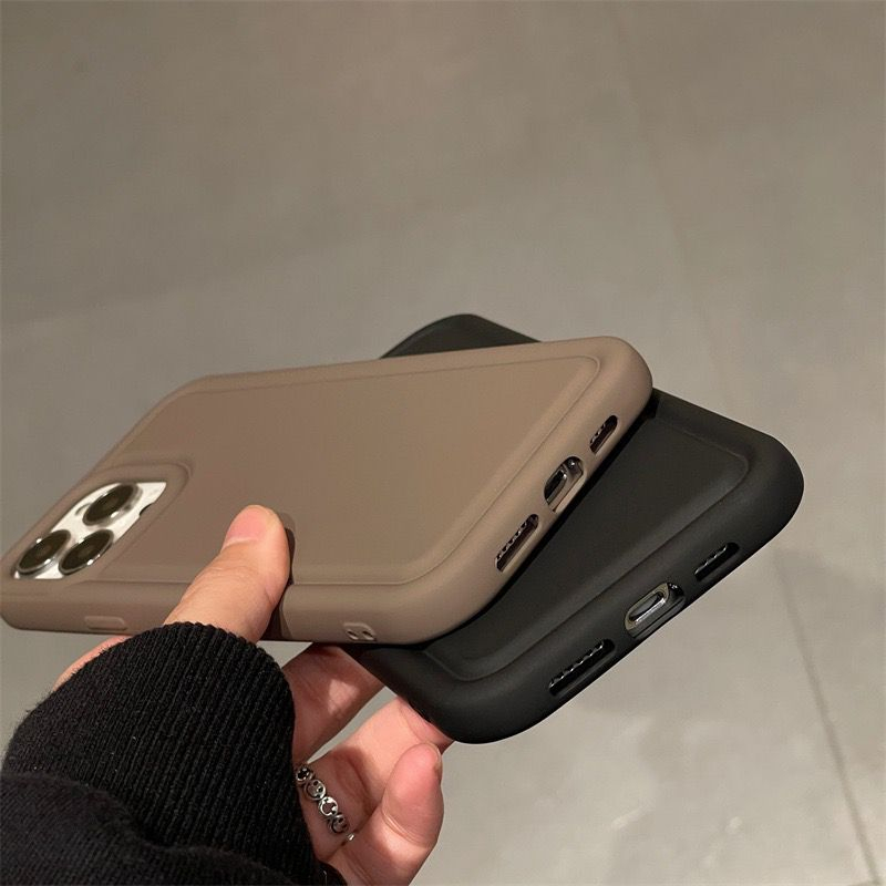 [TPC] Korean Round Soft Case (2/2) Nude Colour Phone Case IPHONE 7 8 PLUS X XS MAX XR 11 12 13 14 PRO PLUS PRO MAX - IP094