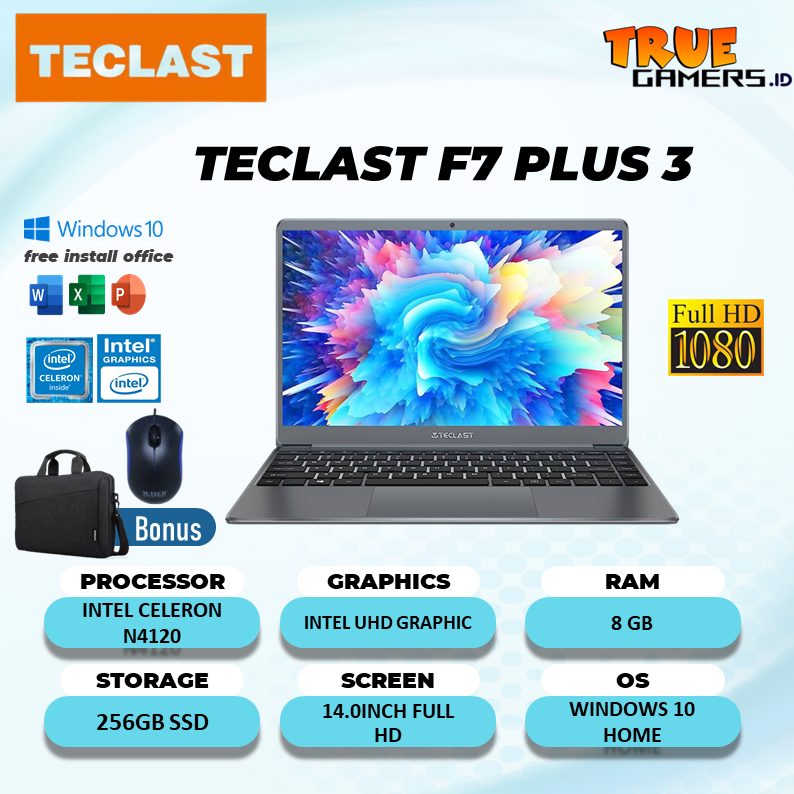 Laptop Teclast  F7 PLUS 3 N4120 8GB 256SSD W10 14.0FHD