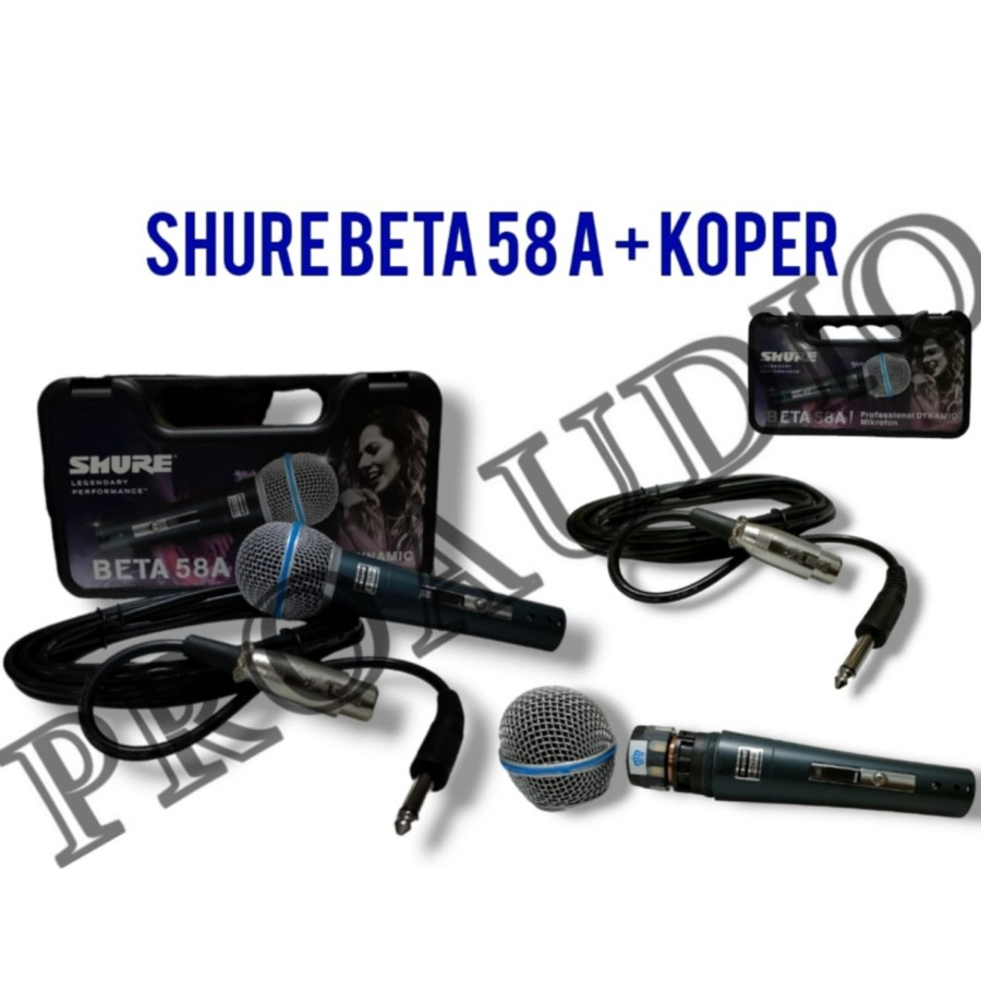 MIC KABEL SHURE BETA 58A / BETA 58 A + KOPER GRADE A KUALITAS TERBAIK