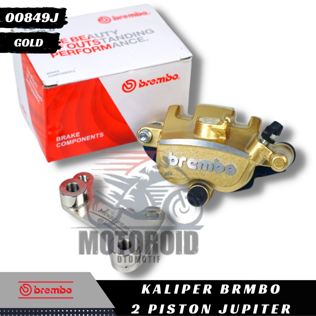 Kaliper Jupiter Z 2P Caliper Samurai Kanan Piston Breket Cnc BRB Colour