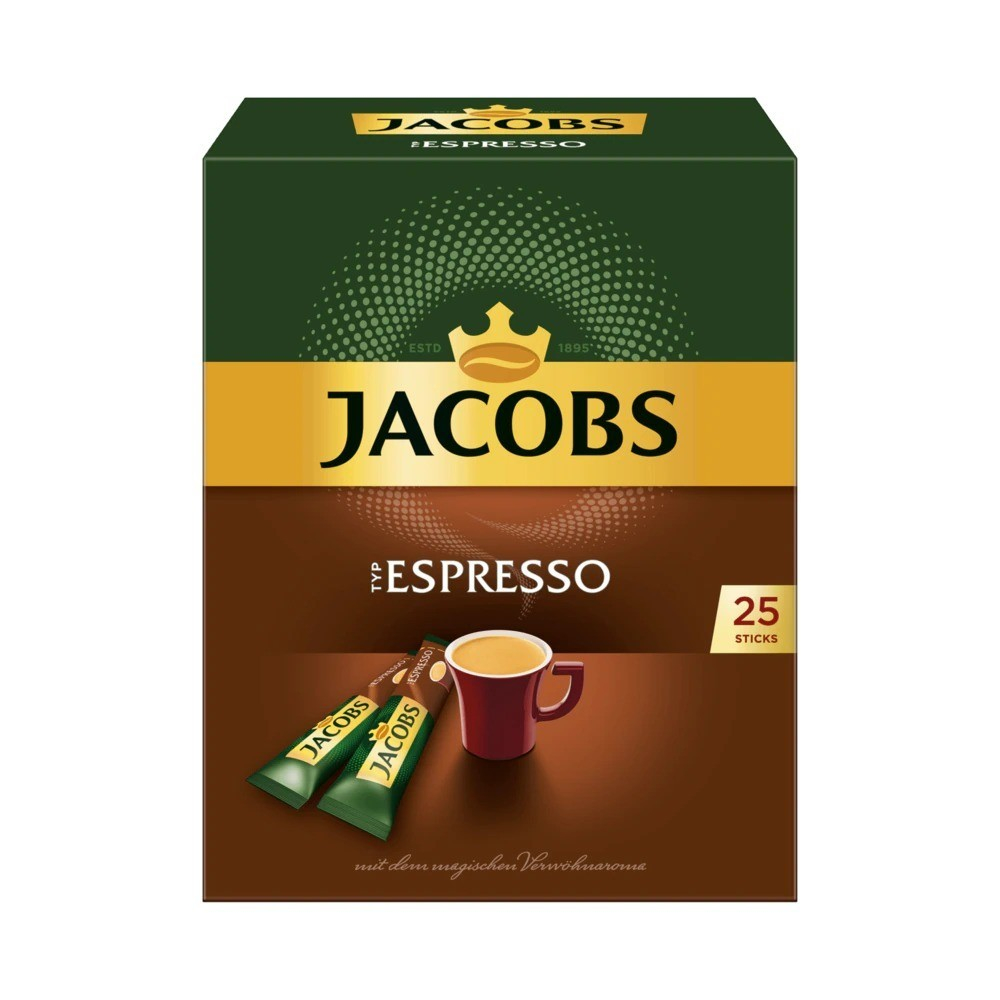 Jacobs TYP Espresso Instant Ground Coffee 25 x 1.8 Gram