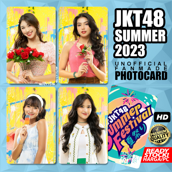 Photocard JKT48 Summer Edition 2023 Unofficial Photo Card Kartu