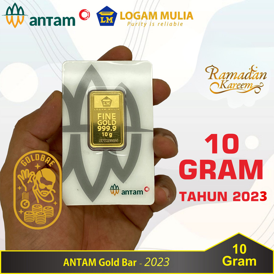 LM EMAS ANTAM 10 GRAM CETAKAN TERBARU