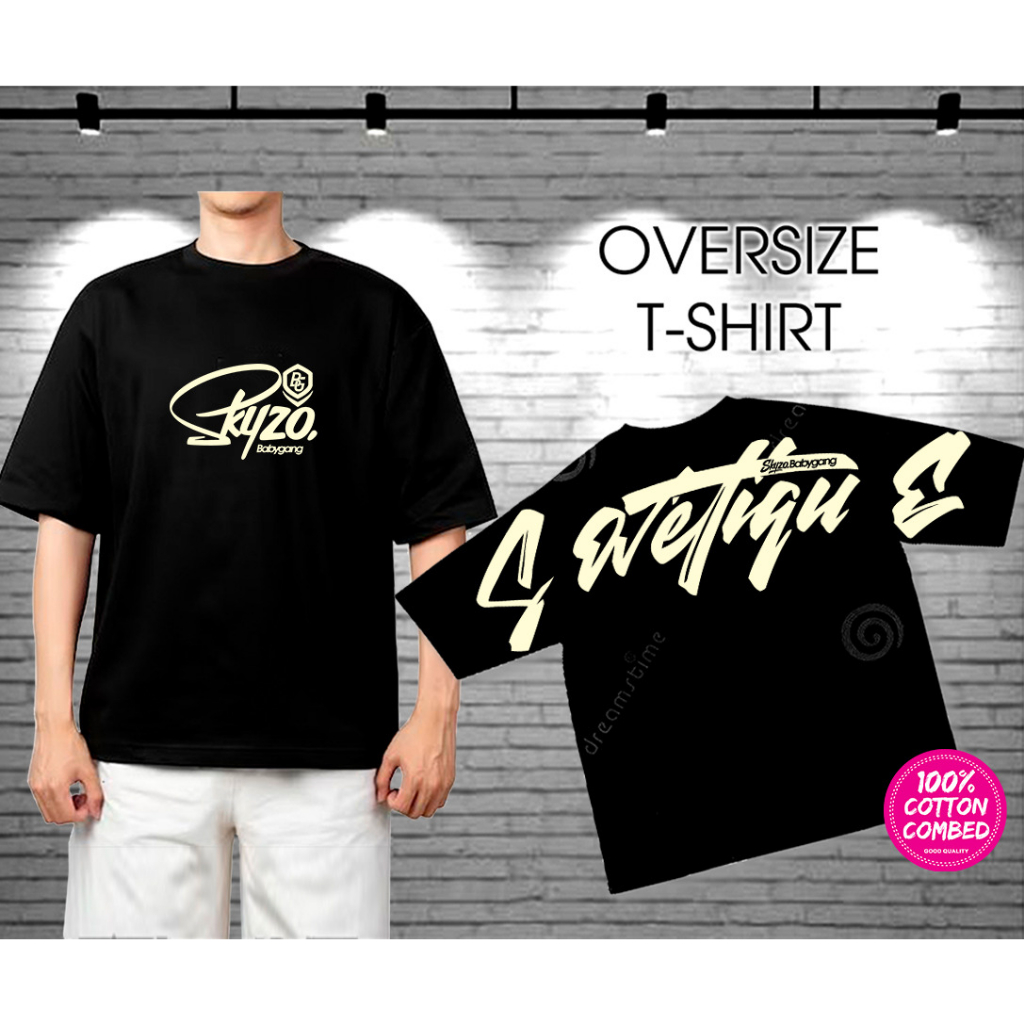 Kaos murah Kaos distro murah baju  distro pria t-shirt murah combed30s kaos oversize SZ OS starhigh hitam