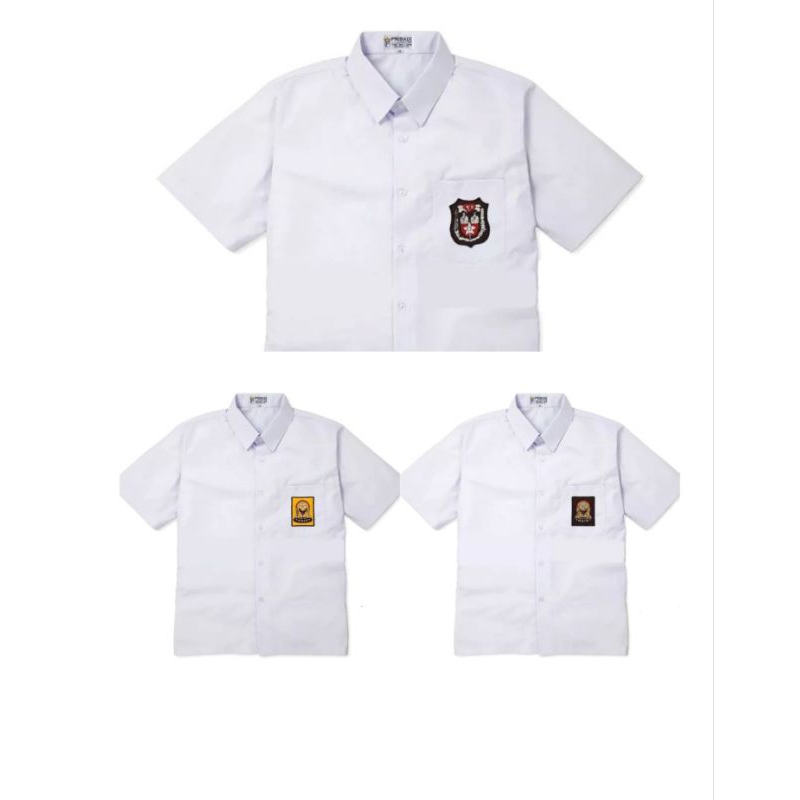 Baju Seragam Sekolah SD SMP SMA Hem Putih Pendek Seragam Sekolah Kemeja Pendek SD SMP SMA