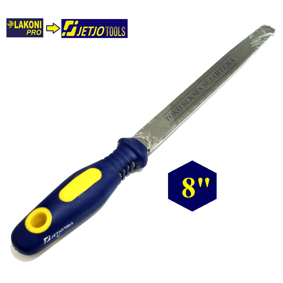JETJO TOOLS Kikir Lurus 8&quot; 8 Inch Kasar JETJO TOOLS 101626 / Kikir Flat Files 6&quot; 6inch (Bastard Cut ) LAKONI PRO