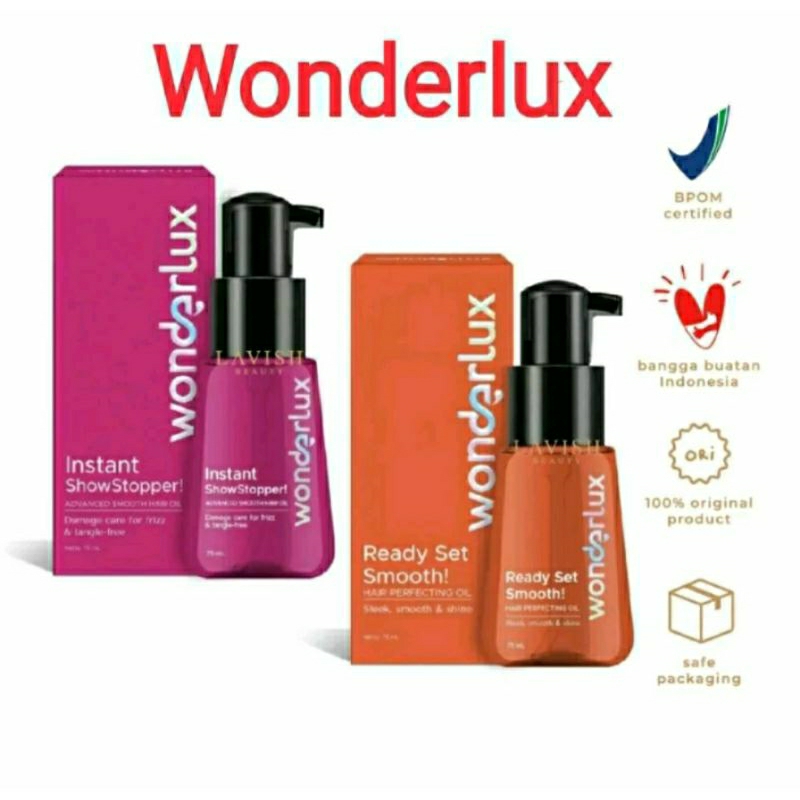 WONDERLUX Ready Set Smooth Instan Showstopper 75ml - Serum Rambut