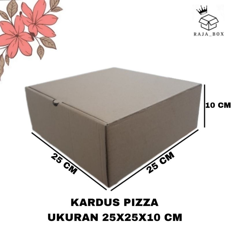 

Kardus Pizza 25x25x10 Kardus Kemasan Die Cut Box Packaging