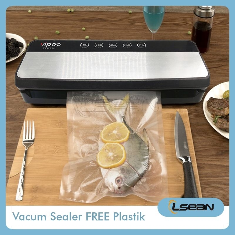 VACUUM SEALER PENGEMAS SEGEL MAKANAN KERING BASAH PORTABLE