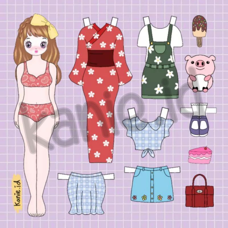 BP BPAN /BONGKAR PASANG/BAJU-BAJUAN/PAPER DOLLS/MAINAN JADUL