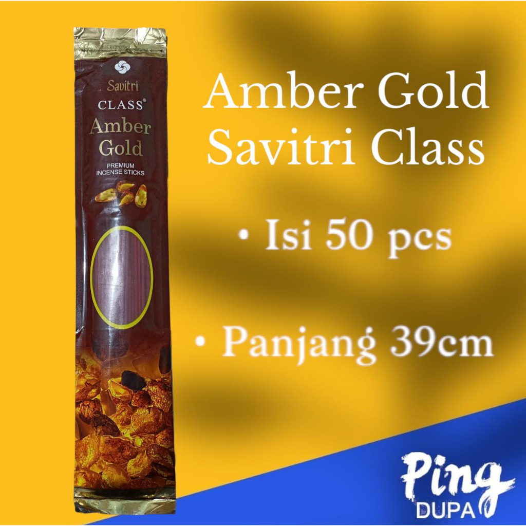 Dupa Amber Gold by Savitri Class Isi 50 Batang Hio