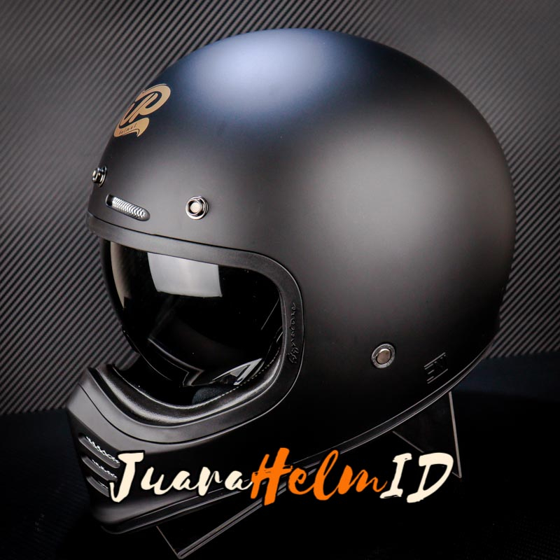 JPX HELM JP SIGNATURE SOLID /  BLACK DOFF GOLD  / RETRO CLASSIC DDRING