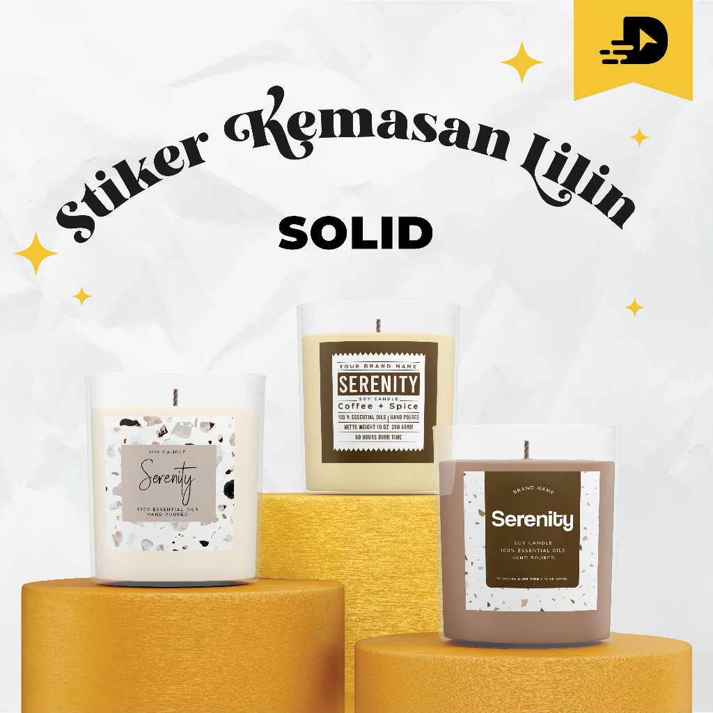 

Stiker Label Lilin Solid / Stiker Kemasan Lilin Bahan Solid