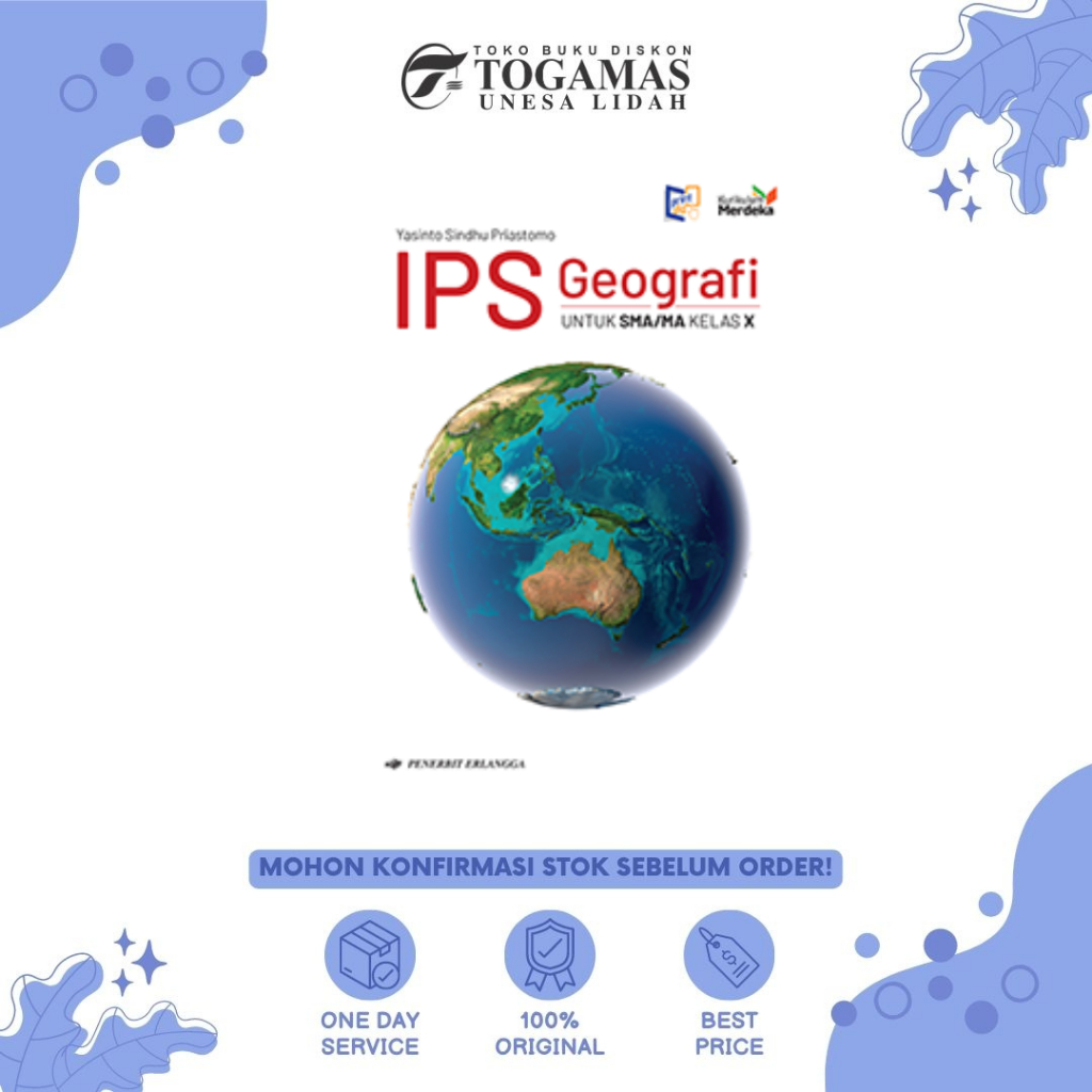 IPS GEOGRAFI SMA /MA X JL1 KURIKULUM MERDEKA GRATIS STICKER NAMA