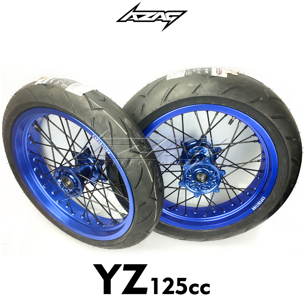 ban set yamaha yz 125 modif supermoto ring 17 expedition gtytr corsa
