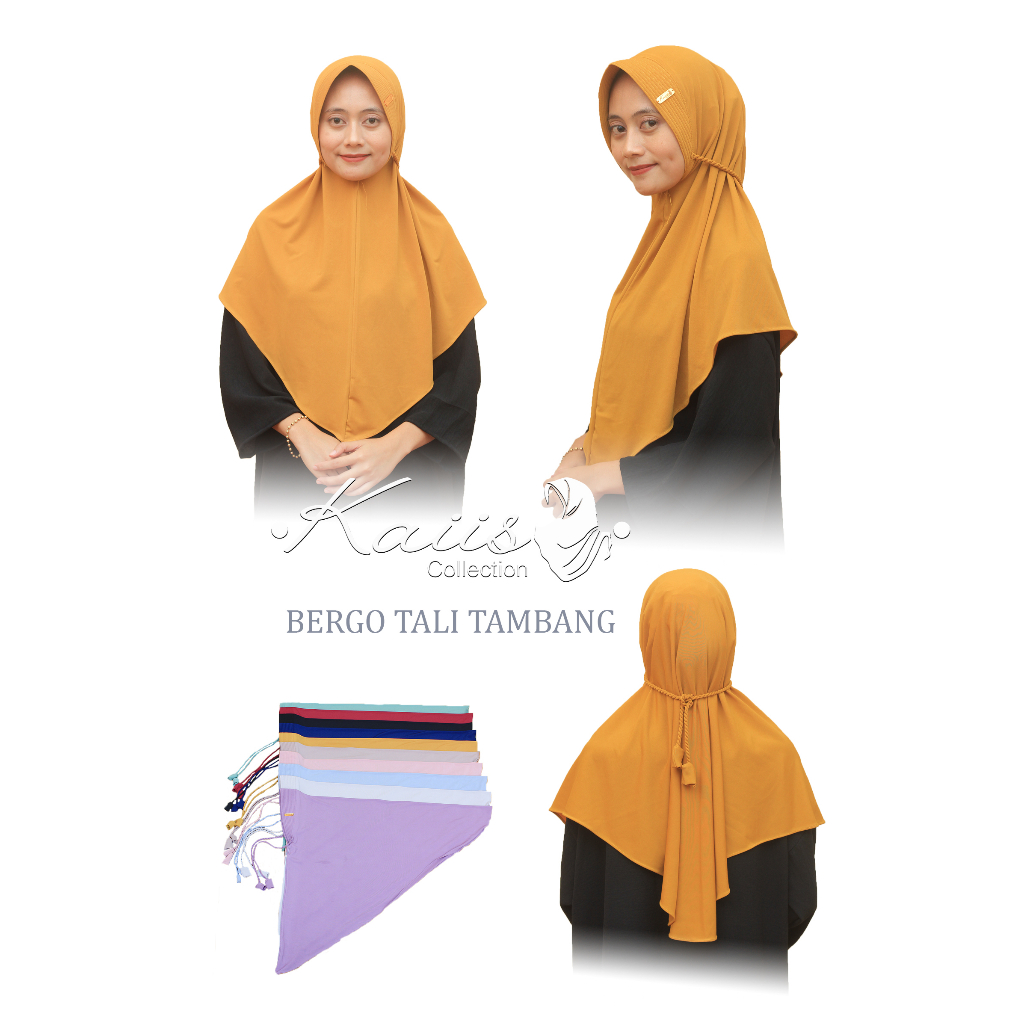 Kaiis Collection - Bergo Tali Tambang Jersey Premium