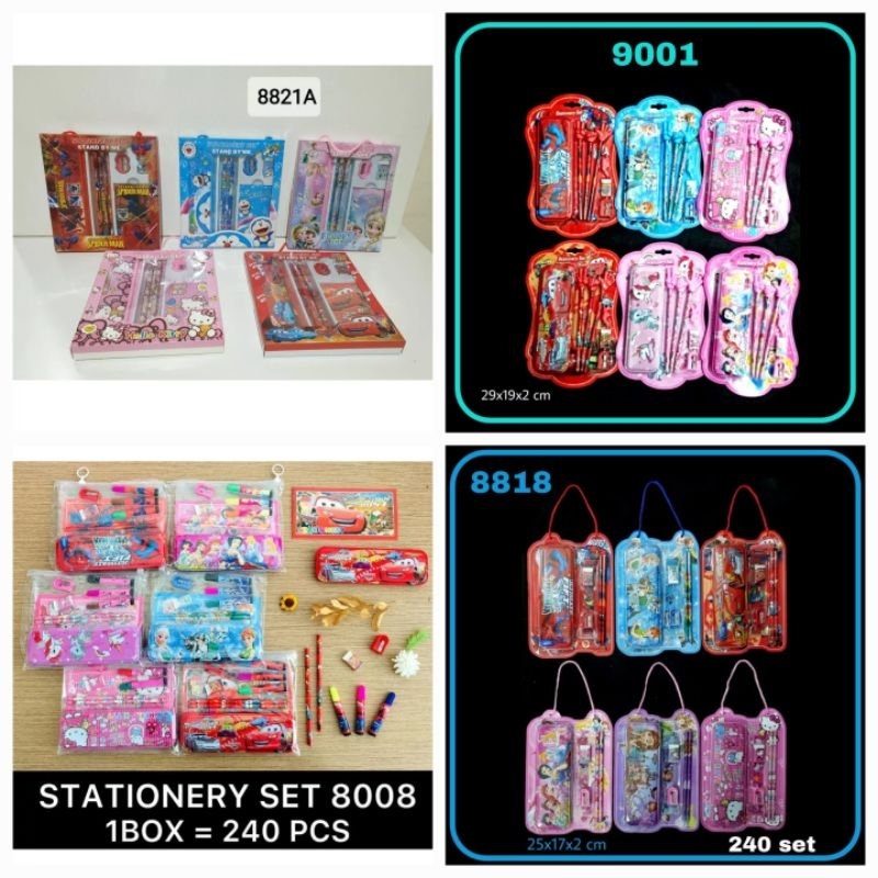 

++ FREE BUBBLE WRAP & DUS Paket Alat Tulis/ Study Set Fancy 8818/ 9001/ 3352/8821/ 8801/ 8808 + Notes/Alat Gambar Cat Air