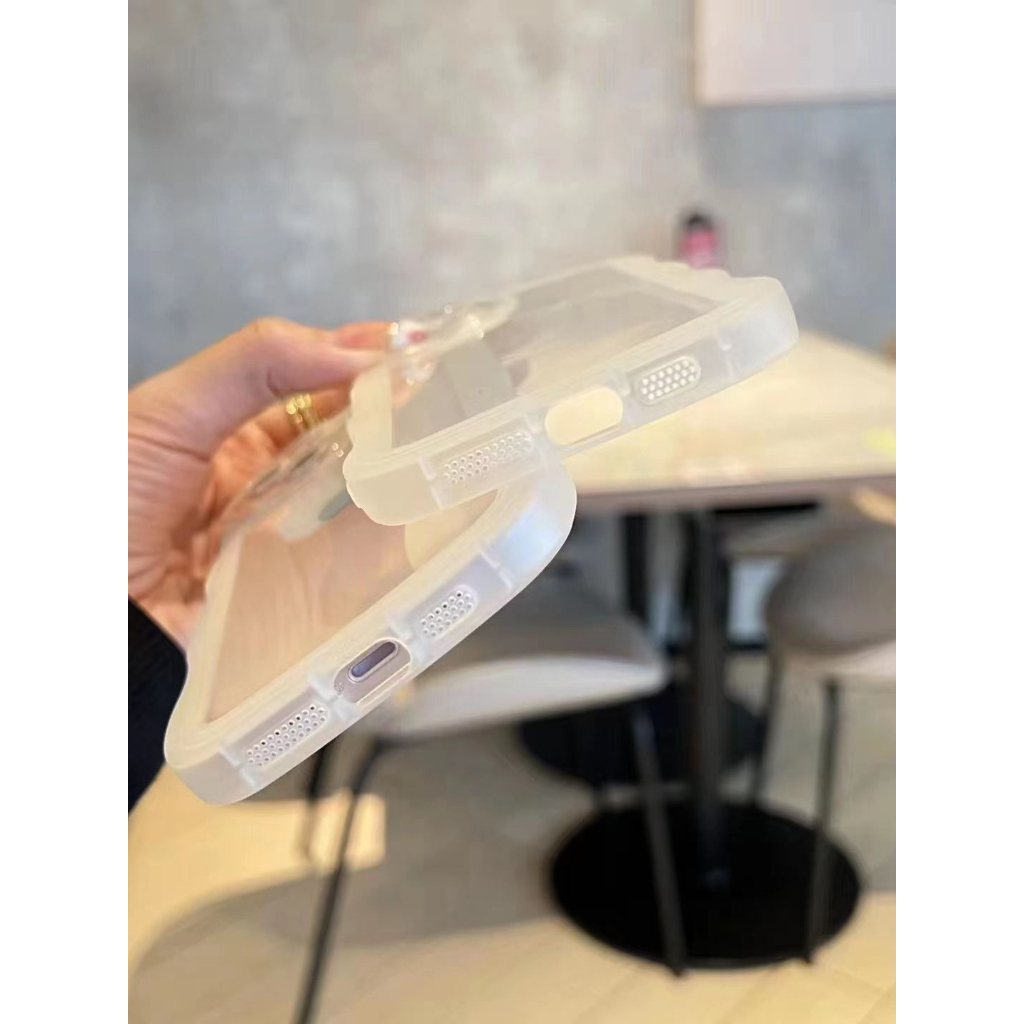 IPHONE XS MAX /IPHONE 11 /IPHONE 11 Pro /IPHONE 11 Pro Max /IPHONE 12 /IPHONE 12 Pro Case gelombang CLEAR 3D