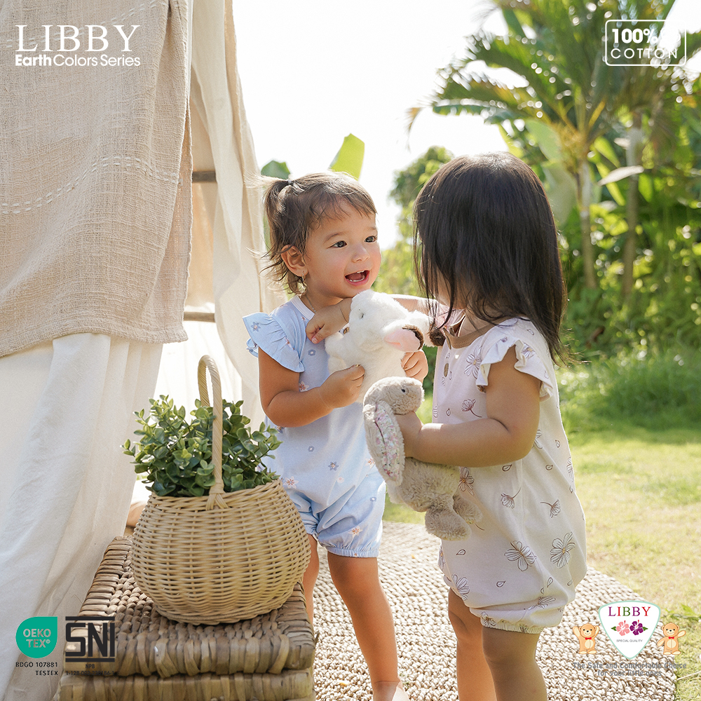 LIBBY Ivy Jumper Earth Color | Motif Size 0-3|3-6|6-12 Bulan (1 pcs/pack)