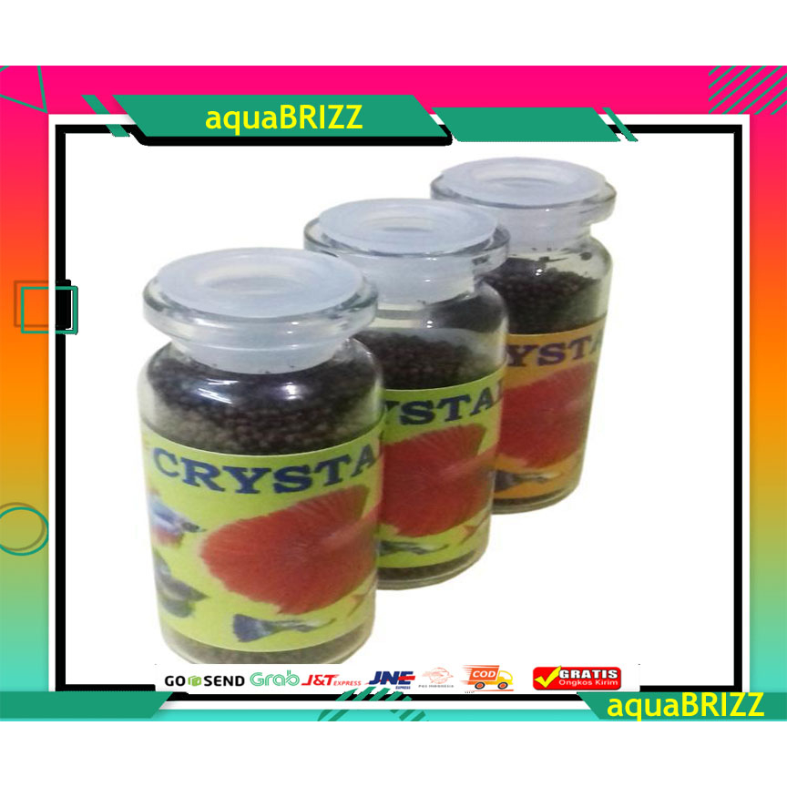 PELET CRYSTAL makanan pakan ikan cupang hias crystal cristal murah