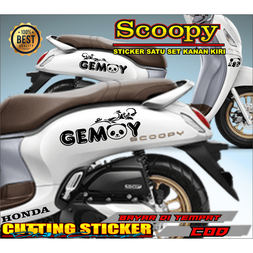 STICKER SCOOPY GEMOY CUTTING STICKER STRIPING ALL SCOOPY