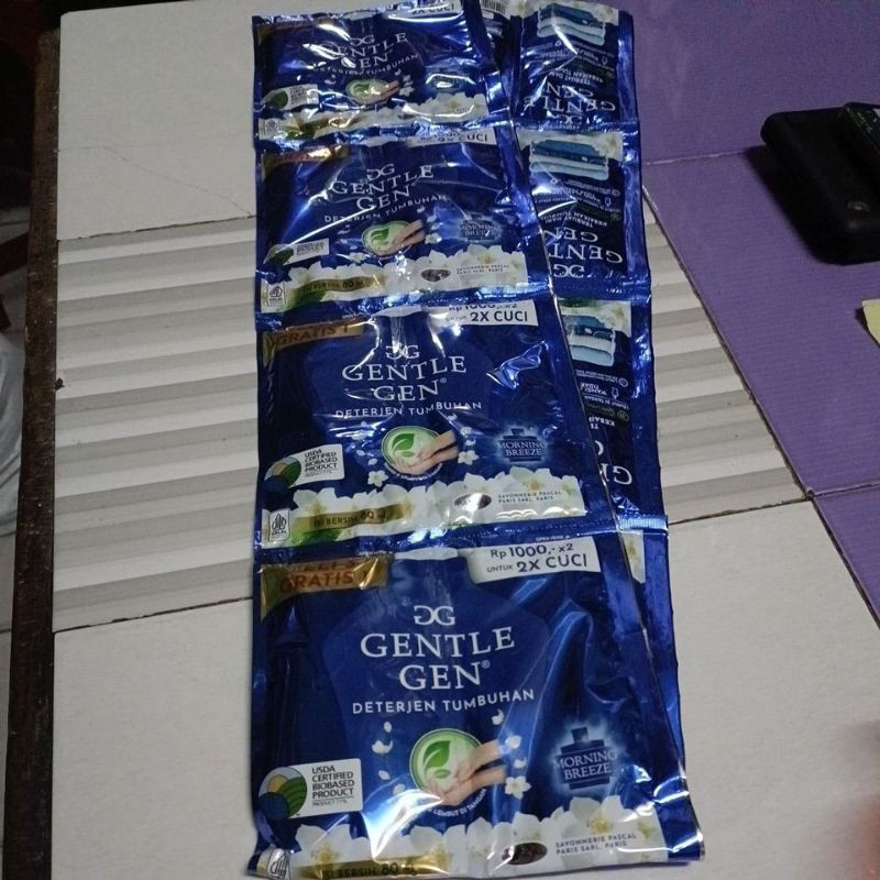 DETERJEN GENTLE GEN SAC, 16  BKS SATU RENCENG