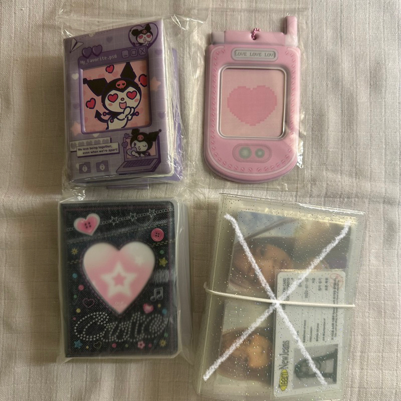 ducky world sanrio kuromi retro kolbuk cahol card holder ourmotif denim clear collect book