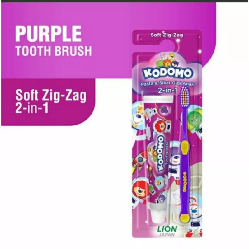 Kodomo  2in1 Toothbrush Odol+sikat gigi+ mainan