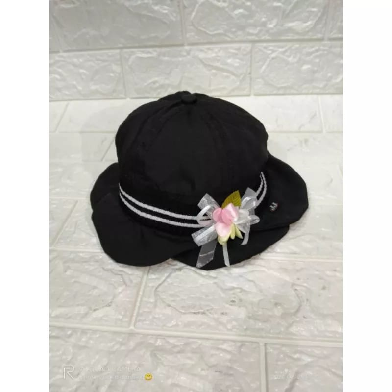 PROMO !! TOPI BUCKET ANAK PEREMPUAN / TOPI BUCKET KELOPAK BUNGA