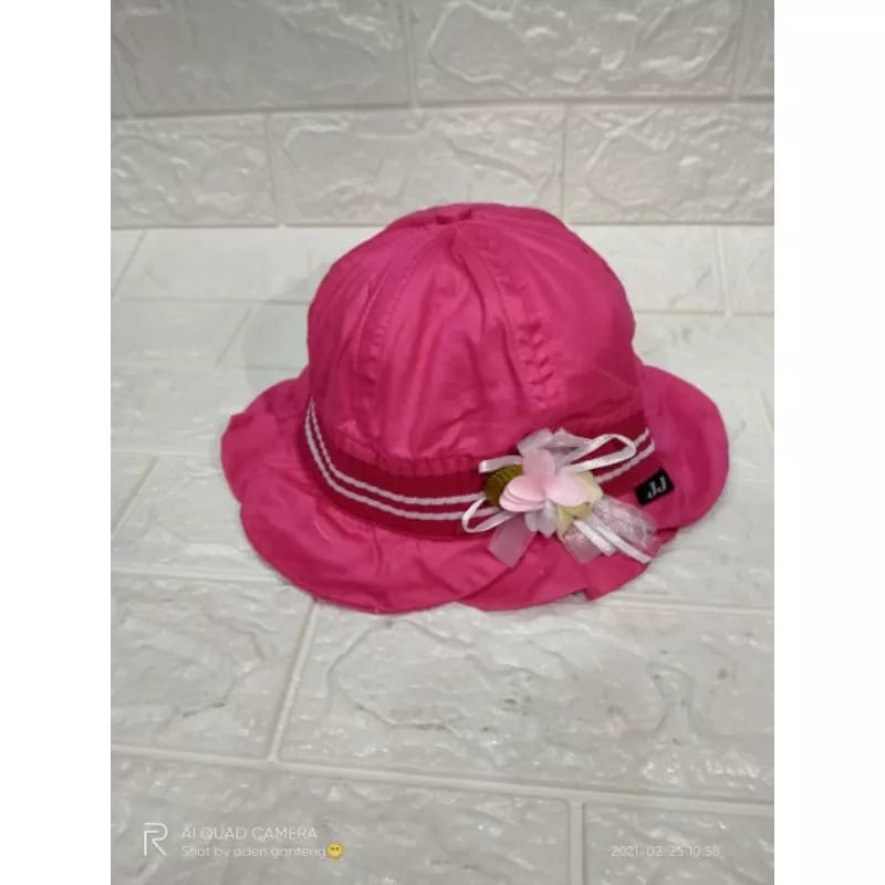 PROMO !! TOPI BUCKET ANAK PEREMPUAN / TOPI BUCKET KELOPAK BUNGA