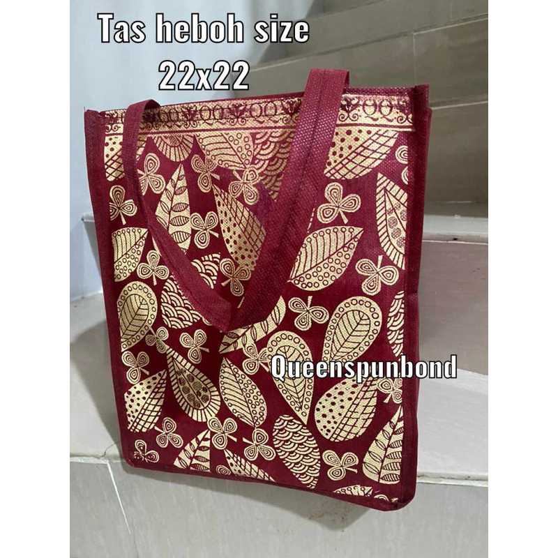 HARGA LUSIN ISI 12 BIJI- TAS HAJATAN BOX NASI HEBOH SIZE 22x22