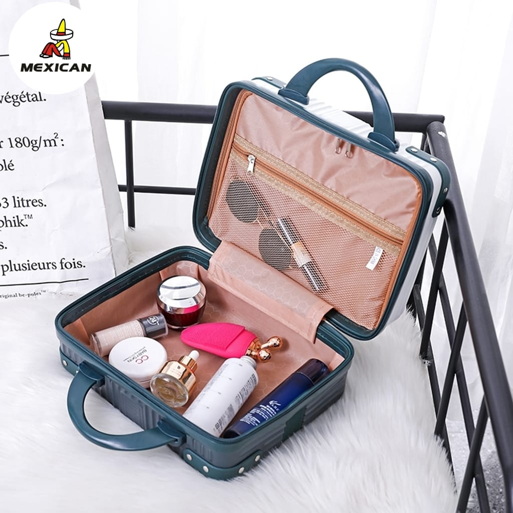 TERMURAH Mexican Koper 14 inch Mini Beauty Case tas 12 inch make up koper Kosmetik Premium Bahan