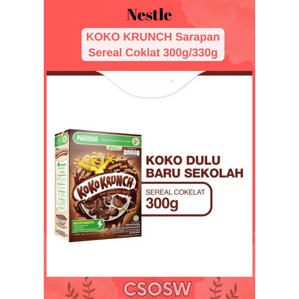 

Nestle KOKO KRUNCH Sarapan Sereal Coklat 300g/330g