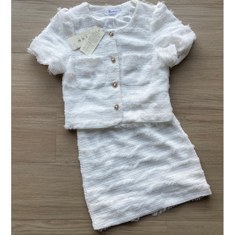 One set tweed lace BUKAN oudre claryn duma