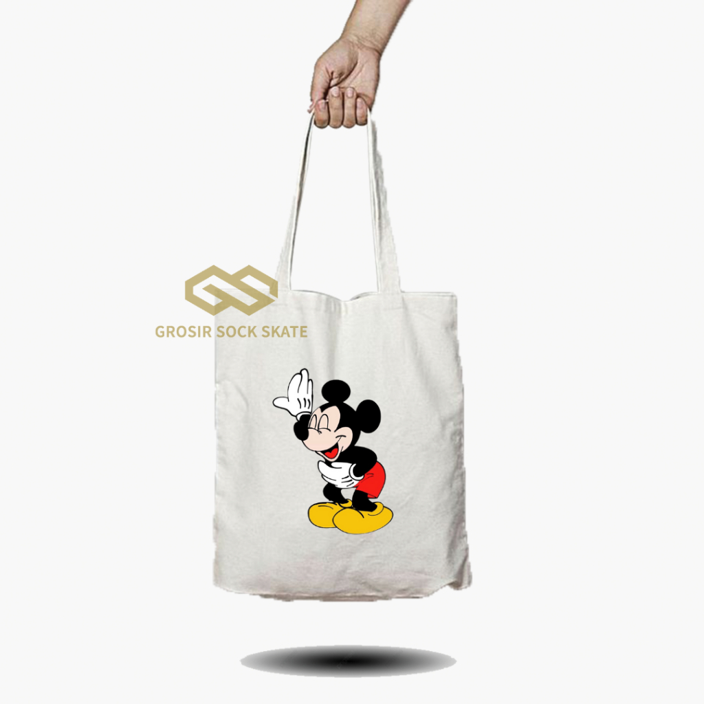 Totebag Kanvas Mickey Mouse/ Tas Tote Music / Musik Band