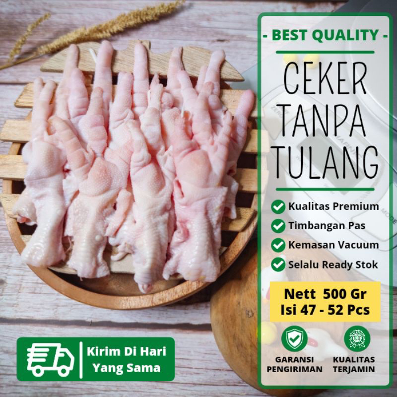 

Ceker ayam tanpa tulang frozen (Bandung)