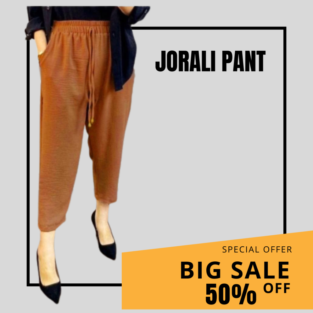 JORALI PANTS CRINCLE AIRFLOW / CELANA KULOT PANTS AIRFLOW WANITA