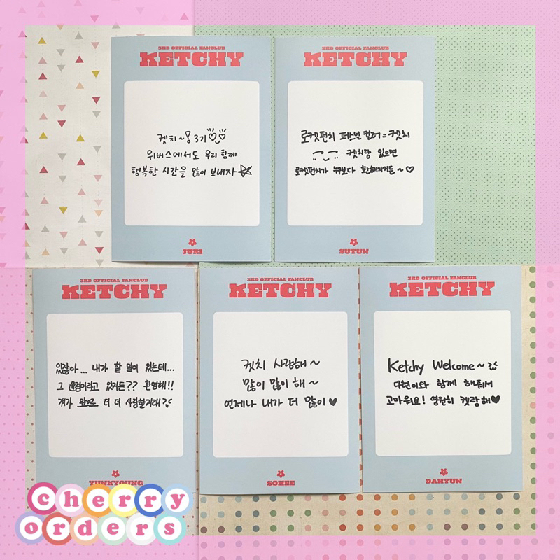 (MEMBER SET) Rocket Punch : Ketchy 3rd Official Fanclub Kit Juri Suyun Yunkyoung Sohee Dahyun