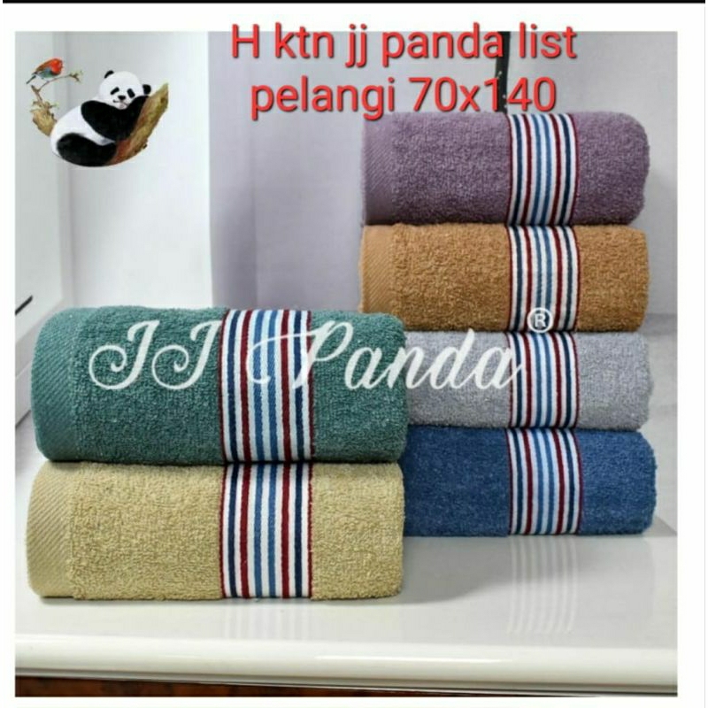 Super Sale!!! Handuk Mandi Dewasa Katun List Garis Warna 70x140cm