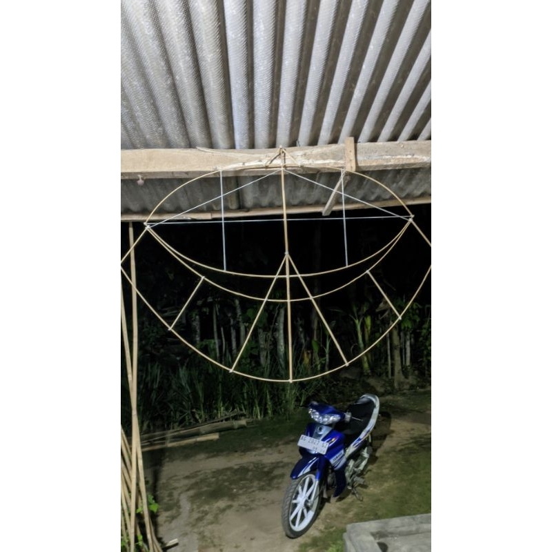 Kerangka Layangan Gapangan Pegon Ceper Sayap mentah 1.5m  ( Belum dirakit )