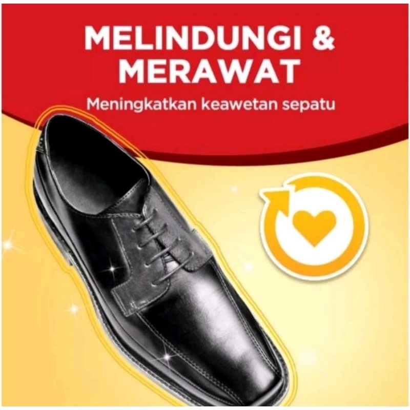 Semir Sepatu Kiwi Shoe Polish Besar 45ml, 17,5 ml Lengkap +Sikat Semir/KIWI POLISH RENEWS BLACK LEATHER 17,5 &amp; 45ML(Semir Sepatu Padat Hitam &amp; Coklat lengkap dengan sikat)