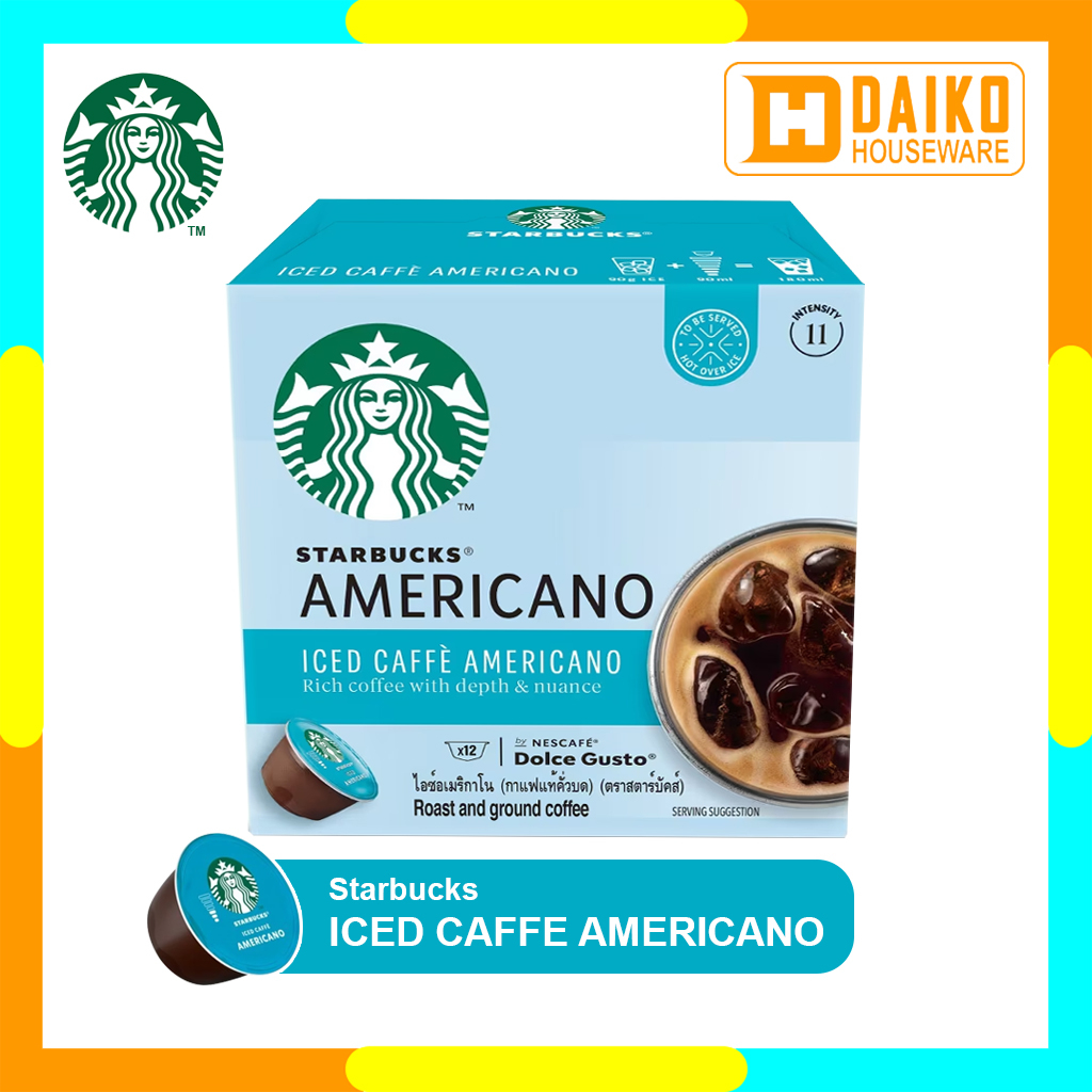 Starbucks Iced Caffe Americano By Nescafe Dolce Gusto Coffe 1 Box Capsule Original Nestle